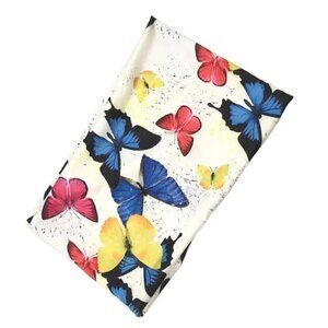 Bohemian Style Wide Stretch Butterfly Headband (White)